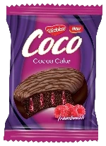 Coco Kakao Kaplamalı Ahududu Aromalı Sos Dolgulu Kakaolu Kek