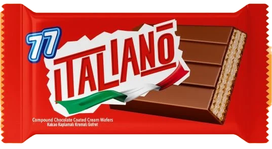 Italiano Kakao Kaplamalı Kakao Kremalı Gofret