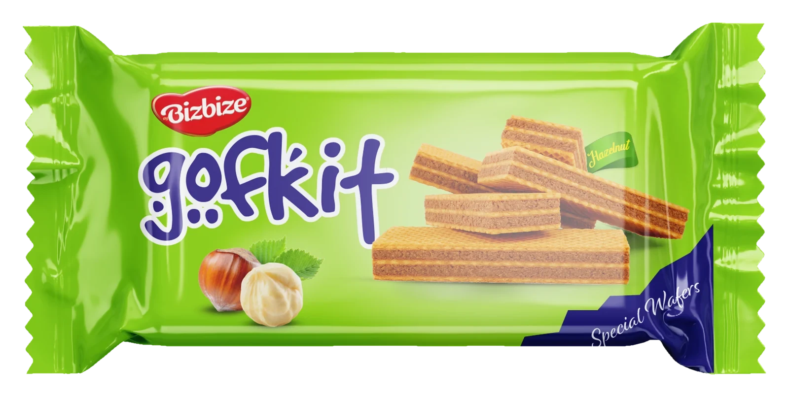 Gofkit Fındık Aromalı Kakao Kremalı Gofret