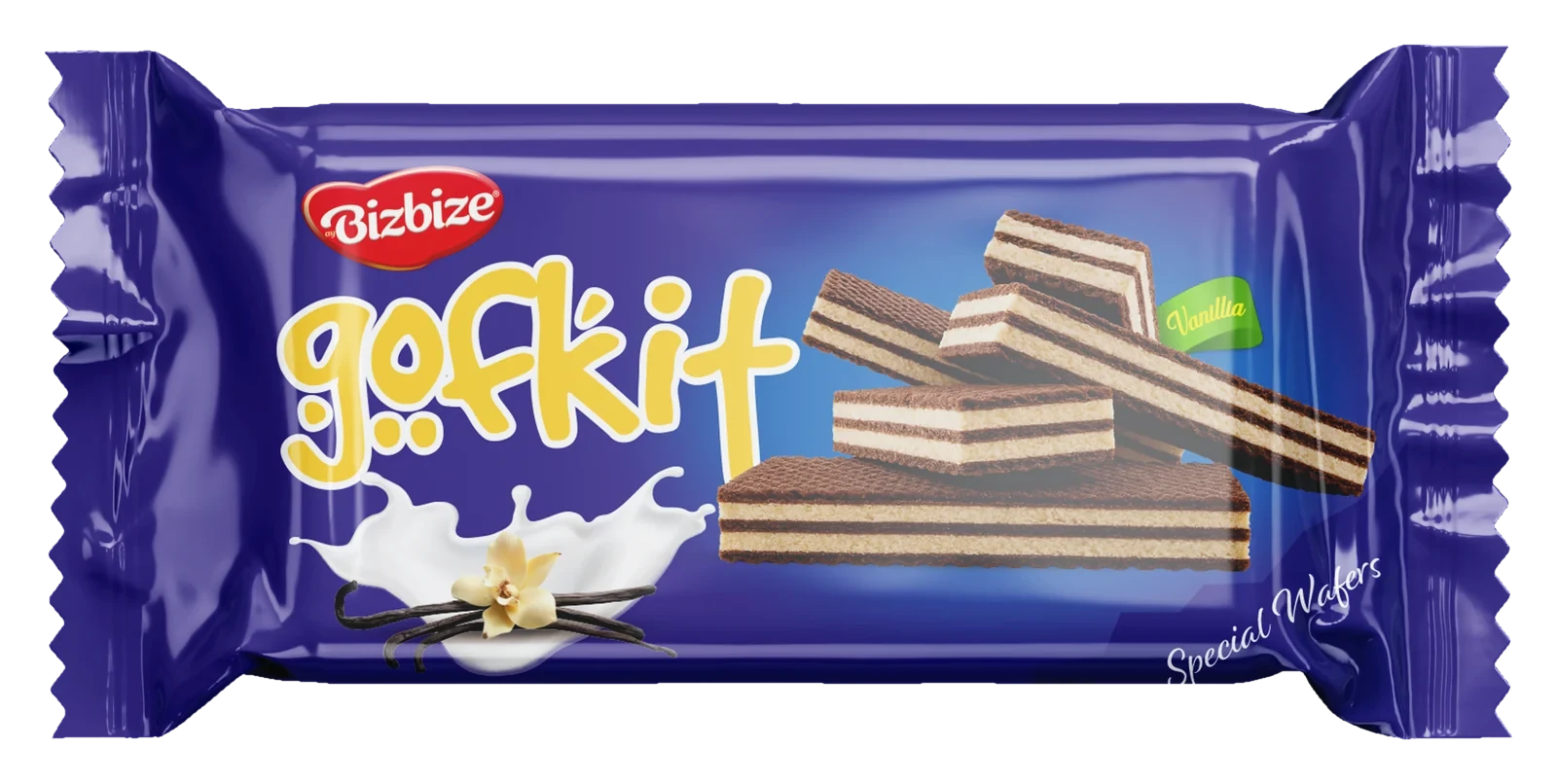 Gofkit Vanilya Aromalı Kremalı Kakaolu Gofret