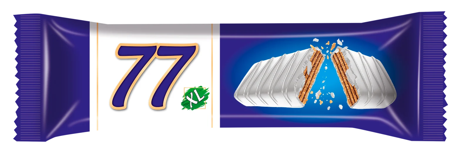 77 XL Beyaz Kaplamalı Kakao Kremalı Gofret