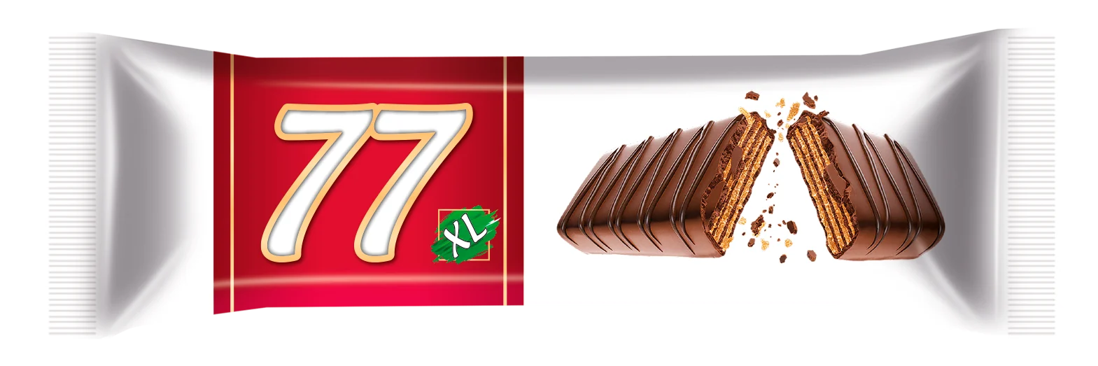 77 XL Kakao Kaplamalı Kakao Kremalı Gofret