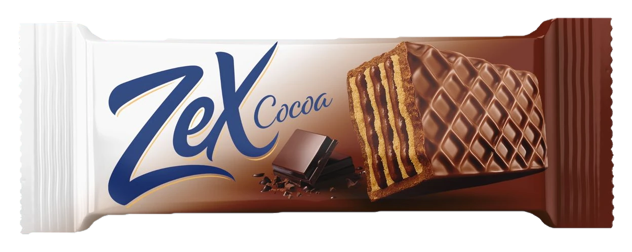 Zex Cocoa Çikolata Kaplamalı Kakao Kremalı Gofret