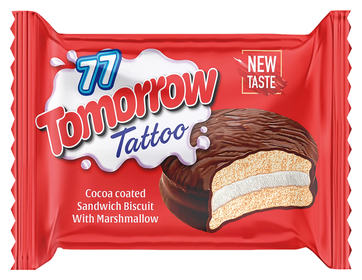 Tomorrow Tattoo Kakao Kaplamalı Marshmallow Bisküvi