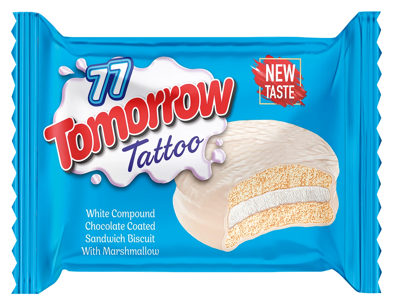Tomorrow Tattoo Beyaz Kaplamalı Marshmallow Bisküvi