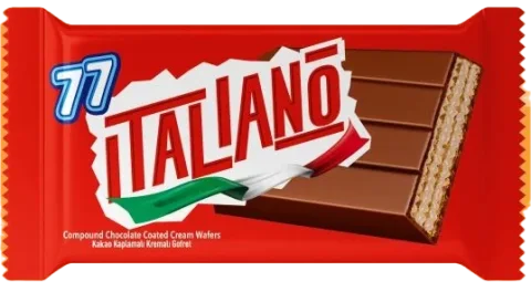 Italiano Kakao Kaplamalı Kakao Kremalı Gofret