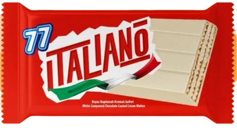 Italiano Beyaz Kaplamalı Kremalı Gofret