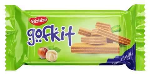 Gofkit Fındık Aromalı Kakao Kremalı Gofret